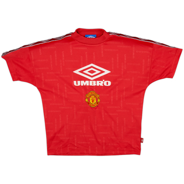 1998-99 Manchester United Umbro Training Shirt - 8/10 - (L.Boys)