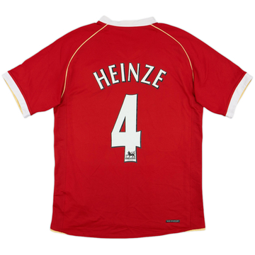 2006-07 Manchester United Home Shirt Heinze #4 - 7/10 - (S)