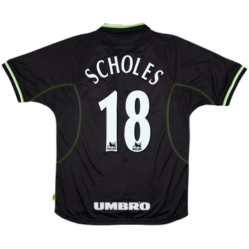 1998-99 Manchester United Third Shirt Scholes #18 - 8/10 - (M)