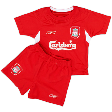 2004-06 Liverpool Home Shirt & Shorts - 5/10 - (18-24 Months)