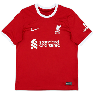 2023-24 Liverpool Home Shirt - 9/10 - (L.Boys)