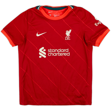 2021-22 Liverpool Home Shirt - 10/10 - (S.Boys)