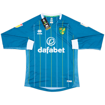 2020-21 Norwich City Away L/S Shirt (S)