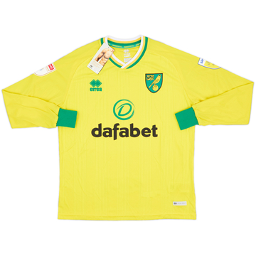 2020-21 Norwich City Home L/S Shirt (S)