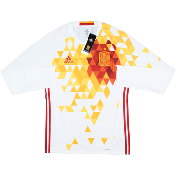 2016-17 Spain Player Issue Away L/S Shirt (L)