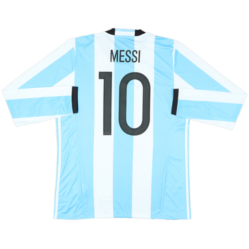 2016-17 Argentina Home L/S Shirt Messi #10 (L)