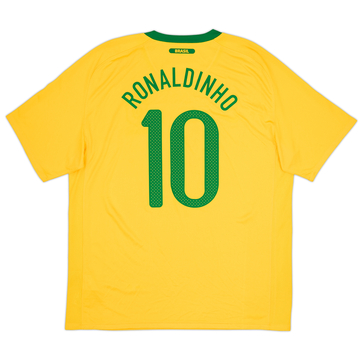 2010-11 Brazil Home Shirt Ronaldinho #10 (XL)