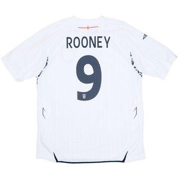 2007-09 England Home Shirt Rooney #9 (XL)