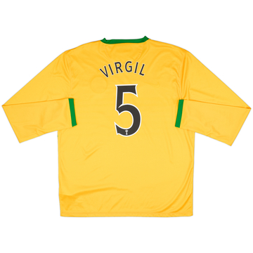 2013-14 Celtic Away L/S Shirt Virgil #5 (XL)