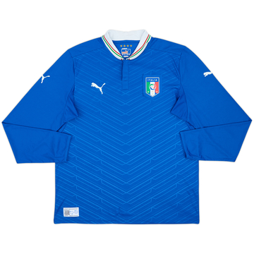 2012-13 Italy Home L/S Shirt - 8/10 - (XL)