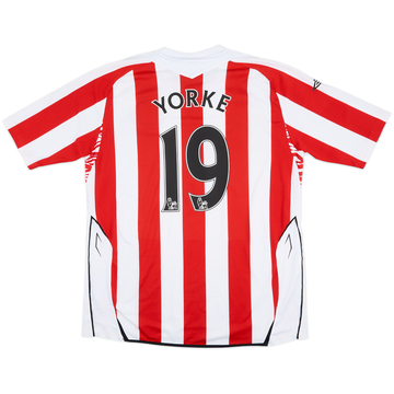 2007-08 Sunderland Home Shirt Yorke #19 - 7/10 - (XL)