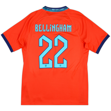 2022-23 England Away Shirt Bellingham #22 - 8/10 - (M)