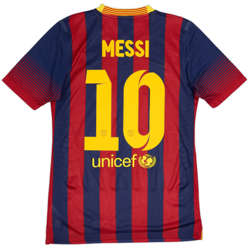 2013-14 Barcelona Authentic Home Shirt Messi #10 - 8/10 - (M)