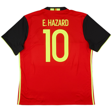 2016-17 Belgium Home Shirt E. Hazard #10 - 9/10 - (XL)