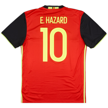 2016-17 Belgium Home Shirt E. Hazard #10 - 8/10 - (M)
