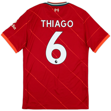2021-22 Liverpool Home Shirt Thiago #6 - 8/10 - (S)