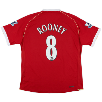 2006-07 Manchester United Home Shirt Rooney #8 - 6/10 - (L)