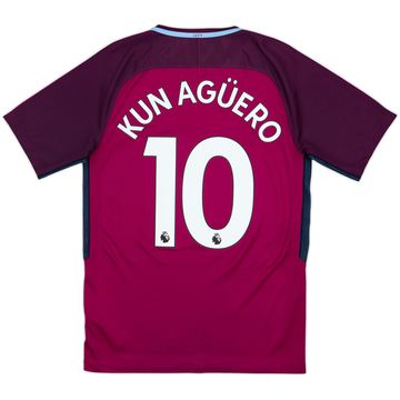 2017-18 Manchester City Away Shirt Kun Aguero #10 - 8/10 - (S)