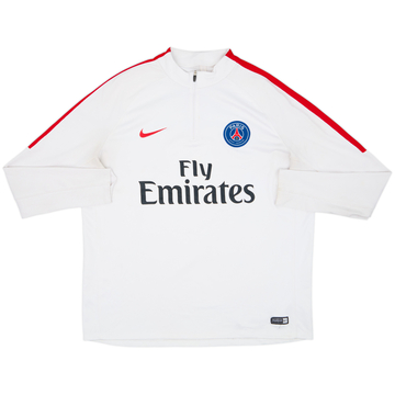 2016-17 Paris Saint-Germain Nike 1/4 Zip Training Top - 7/10 - (XL)