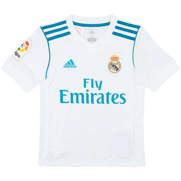 2017-18 Real Madrid Home Shirt - 8/10 - (S.Boys)
