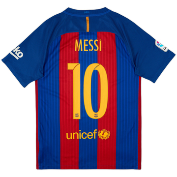 2016-17 Barcelona Home Shirt Messi #10 - 8/10 - (S)