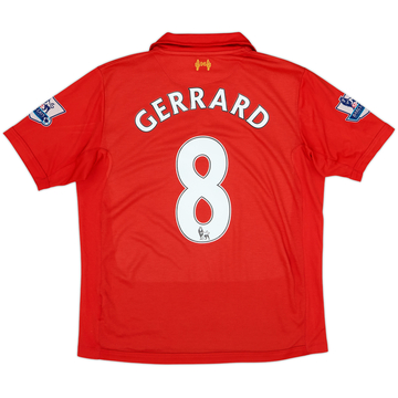 2012-13 Liverpool Home Shirt Gerrard #8 - 5/10 - (M)