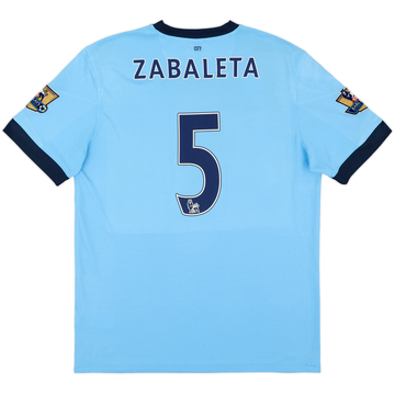 2014-15 Manchester City Home Shirt Zabaleta #5 - 8/10 - (XL)