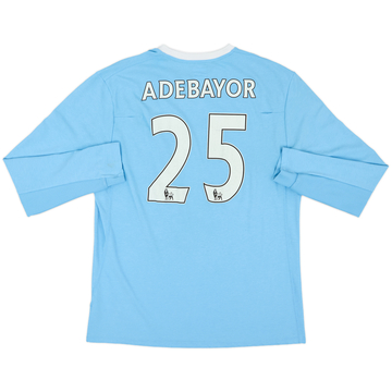 2009-10 Manchester City Home L/S Shirt Adebayor #25 - 6/10 - (L)