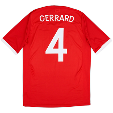 2010-11 England Away Shirt Gerrard #4