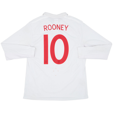 2009-10 England Home L/S Shirt Rooney #10 - 5/10 - (L)