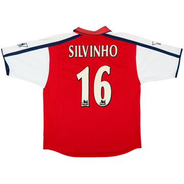 2000-02 Arsenal Home Shirt Silvinho #16 - 6/10 - (L)
