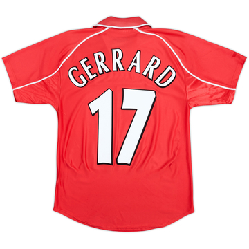 2000-02 Liverpool Home Shirt Gerrard #17 - 6/10 - (S)
