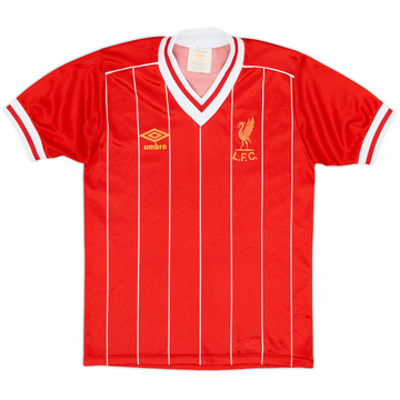 1982-85 Liverpool Home Shirt - 8/10 - (L.Boys)