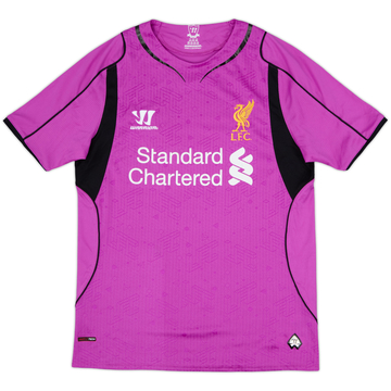 2014-15 Liverpool GK S/S Shirt - 8/10 - (L.Boys)