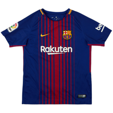 2017-18 Barcelona Home Shirt - 7/10 - (M.Boys)