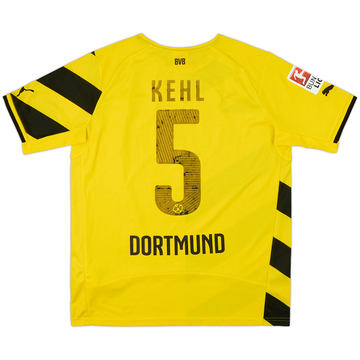 2014-15 Borussia Dortmund Home Shirt Kehl #5 - 4/10 - (XL.Boys)