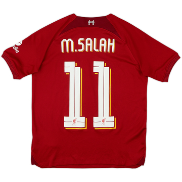 2022-23 Liverpool Home Shirt Salah #11 - 8/10 - (L.Boys)