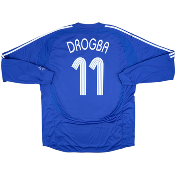 2006-08 Chelsea Home L/S Shirt Drogba #11 - 8/10 - (XXL)
