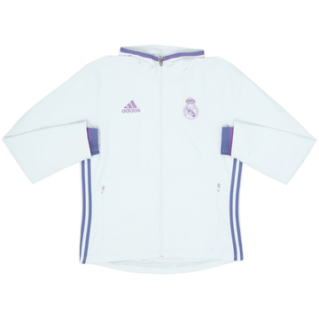 2016-17 Real Madrid adidas Hooded Track Jacket - 6/10 - (M)