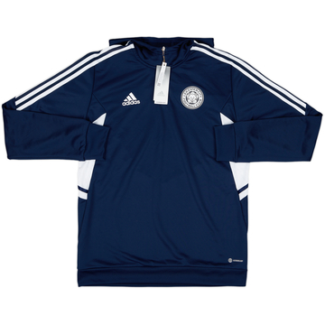 2022-23 Leicester 1/4 Zip Hooded Drill Top (L)