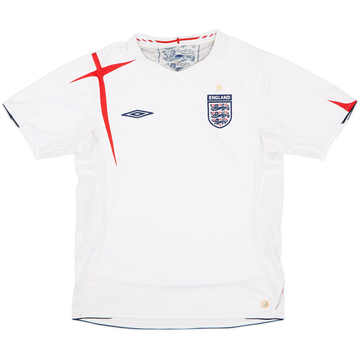 2005-07 England Home Shirt - 5/10 - (M)