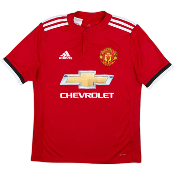 2017-18 Manchester United Home Shirt - 6/10 - (L.Boys)