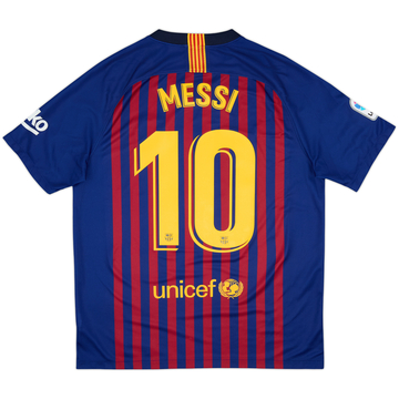 2018-19 Barcelona Home Shirt Messi #10 - 8/10 - (L)