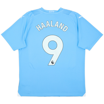 2023-24 Manchester City Home Shirt Haaland #9 (L)