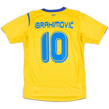 2005-06 Sweden Home Shirt Ibrahimovic #10 - 9/10 - (S)
