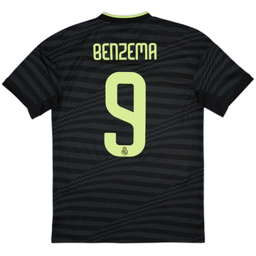 2022-23 Real Madrid Third Shirt Benzema #9 - 8/10 - (S)