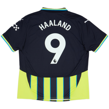 2024-25 Manchester City Away Shirt Haaland #9 - 10/10 - (XL)