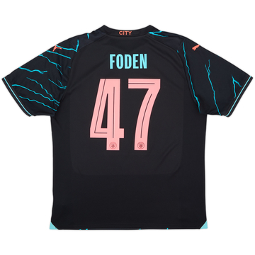 2023-24 Manchester City Third Shirt Foden #47 - 8/10 - (L)