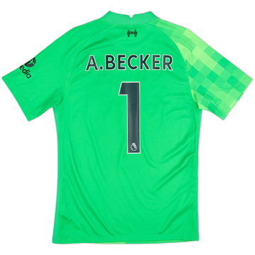 2021-22 Liverpool GK S/S Shirt A.Becker #1 - 9/10 - (S)