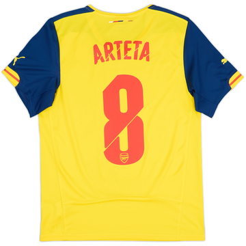 2014-15 Arsenal Camiseta Visitante Arteta #8 - 7/10 - (S)